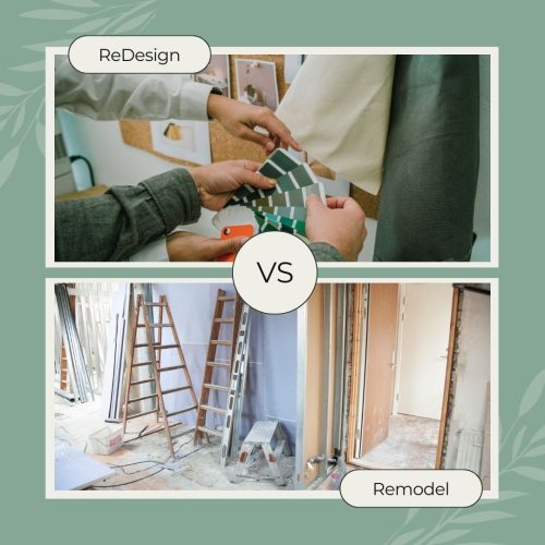 ReDesign vs Remodeling Comparison Blog Photo Cover